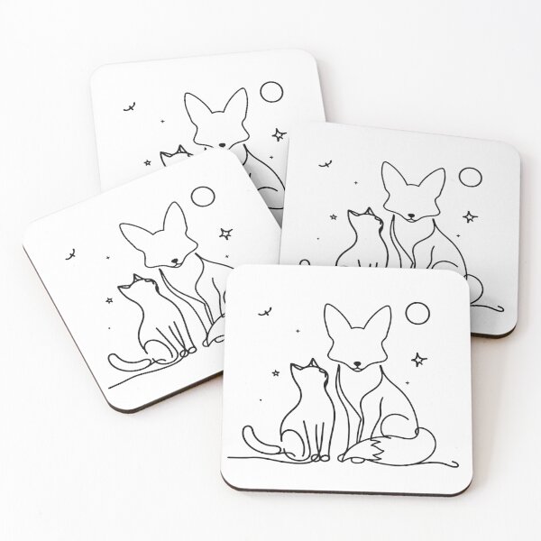 Item preview, Fox and Cat Friendship  designed and sold by Nitta Studio.