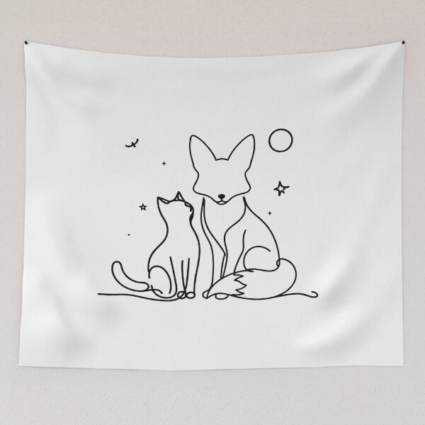 Item preview, Fox and Cat Friendship  designed and sold by Nitta Studio.