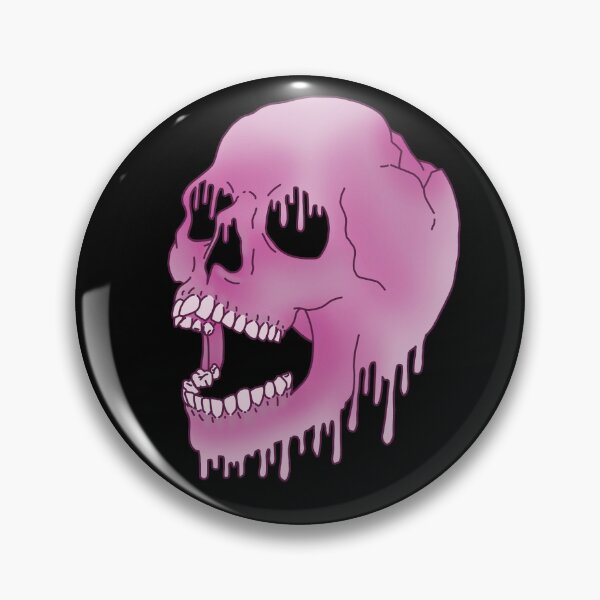 Item preview, Melting Skull - Pink designed and sold by LMaccaMakes.