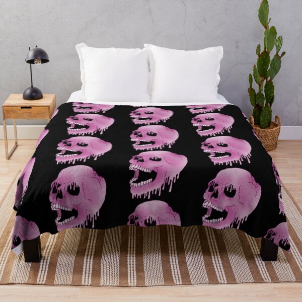 Item preview, Melting Skull - Pink designed and sold by LMaccaMakes.