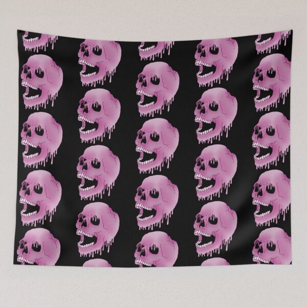 Item preview, Melting Skull - Pink designed and sold by LMaccaMakes.