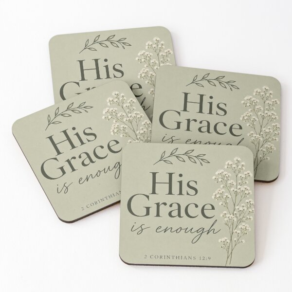 Item preview, His Grace Is Enough  designed and sold by Grace & Ink.