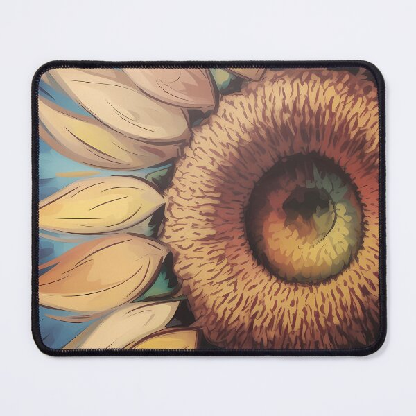 Item preview, Sunflower Close-Up Oil Painting on Blue Sky designed and sold by SellingWSarah17.