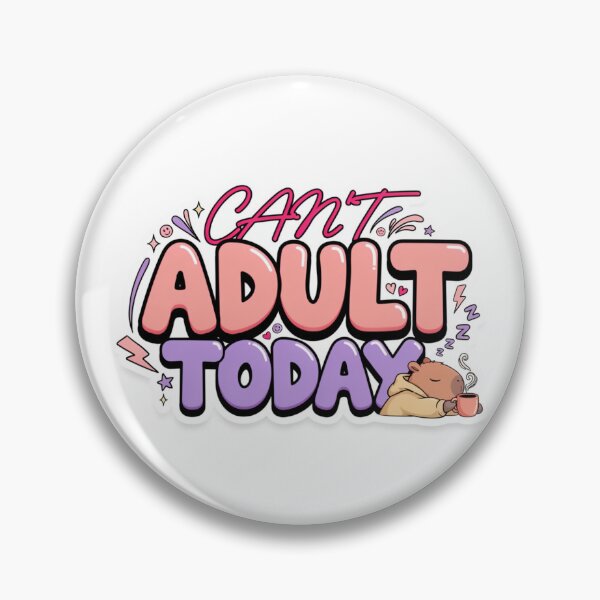 Item preview, Can't Adult Today Funny Kawaii Bear T-Shirt – Cute Coffee Lover Quote Gift for Introverts, Remote Workers & Cozy Girls designed and sold by GemBob Creations.