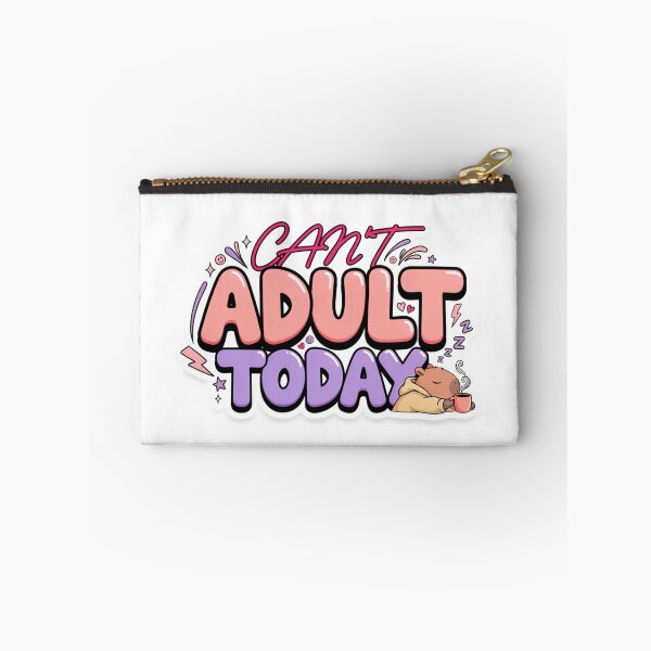 Item preview, Can't Adult Today Funny Kawaii Bear T-Shirt – Cute Coffee Lover Quote Gift for Introverts, Remote Workers & Cozy Girls designed and sold by GemBob Creations.