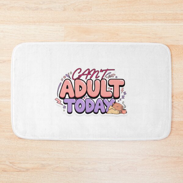 Item preview, Can't Adult Today Funny Kawaii Bear T-Shirt – Cute Coffee Lover Quote Gift for Introverts, Remote Workers & Cozy Girls designed and sold by GemBob Creations.
