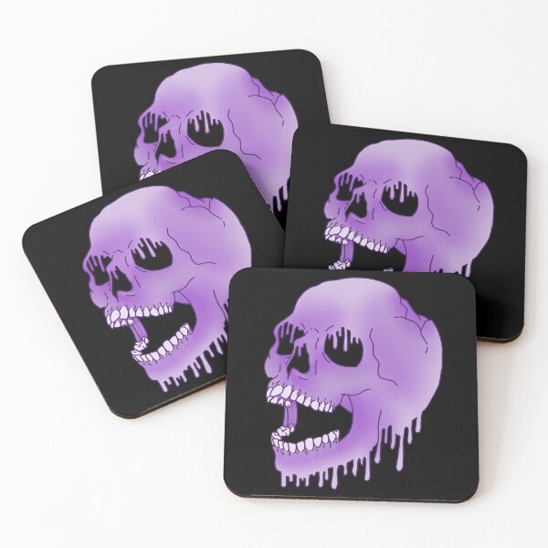 Item preview, Melting Skull - Purple  designed and sold by LMaccaMakes.