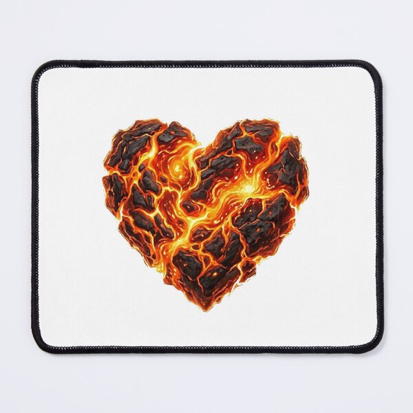 Item preview, Molten Magma Lava Heart designed and sold by Bad-Decisions-Designs.