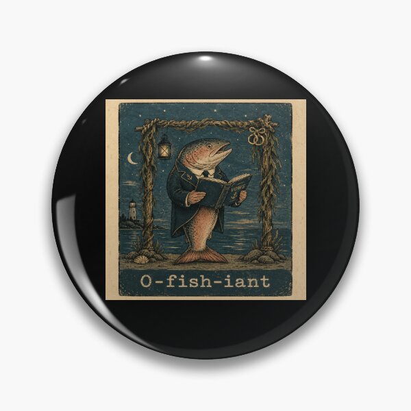 Item preview, O-fish-iant Vintage Salmon Wedding Officiant Shirt designed and sold by POD DYNASTY | Original Print On Demand T-Shirt Graphics.