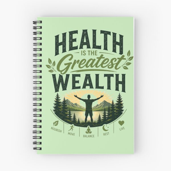 Item preview, Health is the Greatest Wealth designed and sold by Inspired2Live.