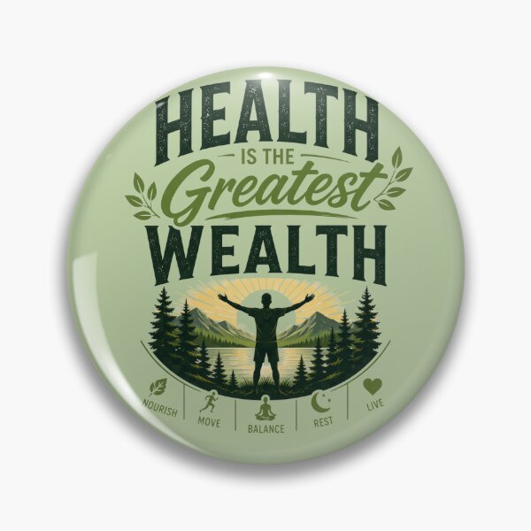 Item preview, Health is the Greatest Wealth designed and sold by Inspired2Live.