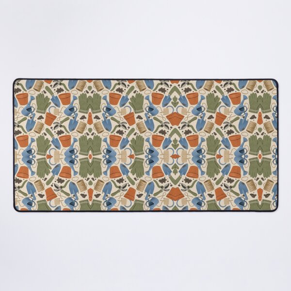 Item preview, Garden Tools Paper Collage Pattern designed and sold by VerdantStudio.