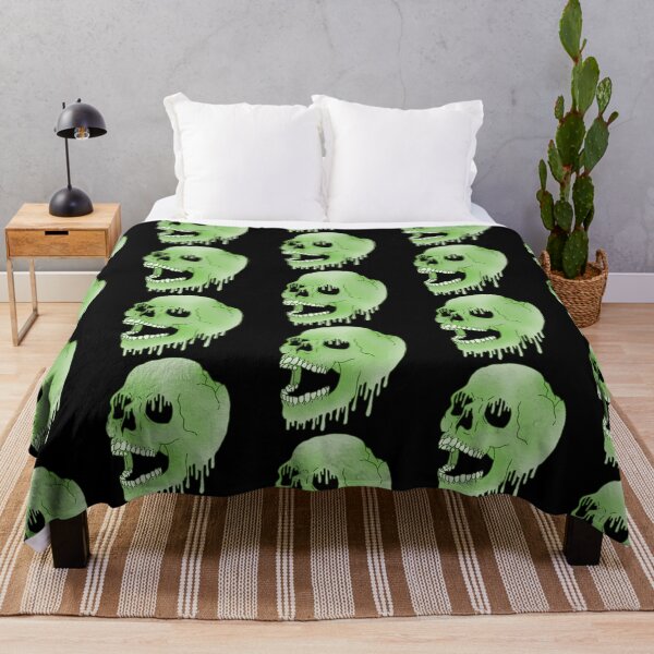 Item preview, Melting Skull - Green designed and sold by LMaccaMakes.