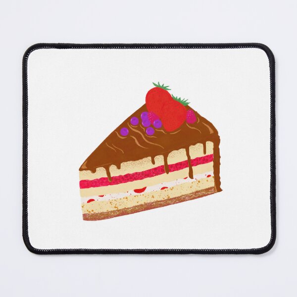 Item preview, Cute Chocolate Fruit Cake Slice designed and sold by Hikari-Suigetsu.
