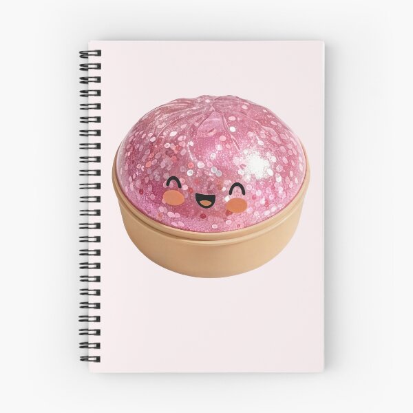 Item preview, Pink Glitter Bao Bun Squishy – Realistic Kawaii Toy designed and sold by EmeraldeaArt.