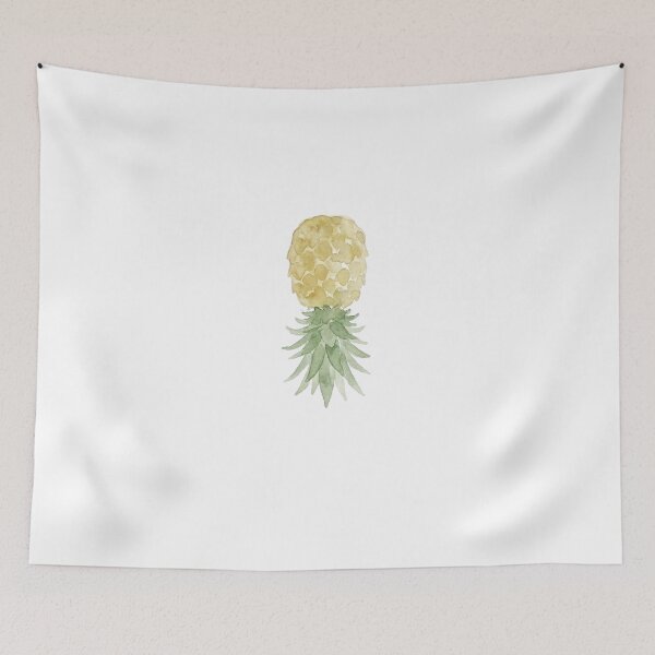 Item preview, Upside Down Pineapple Watercolor Art designed and sold by Bad-Decisions-Designs.