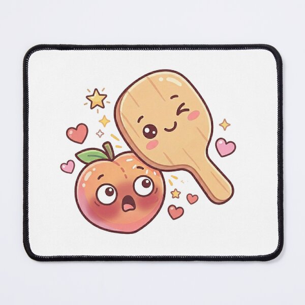 Item preview, Kawaii Peach And Paddle Spanking Meme designed and sold by Bad-Decisions-Designs.