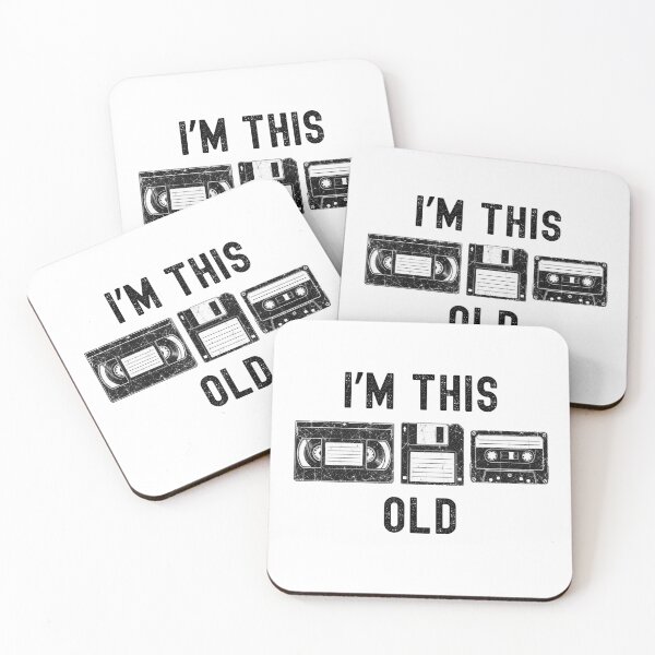 Item preview, I'm This Old Retro 80s 90s Vintage Tech Nostalgia designed and sold by FoxFrame Studio.