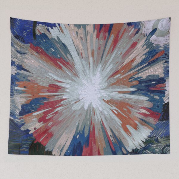 Item preview, color circle van gogh style blend colorful circular blend abstract designed and sold by SmashingDeals.