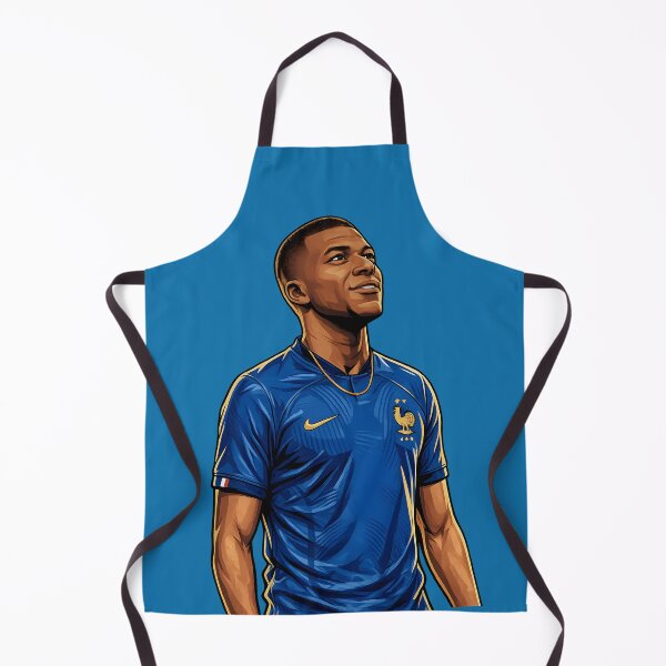 Item preview, Kylian Mbappé France Football Star Illustrated Portrait designed and sold by KawaiiOrbit.