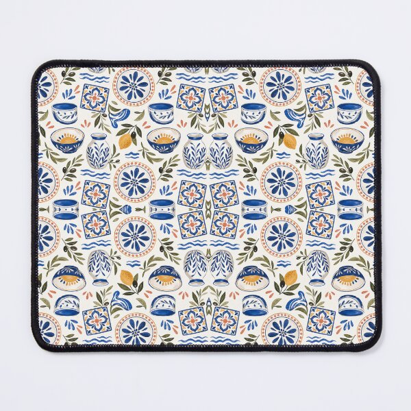 Item preview, Mediterranean Ceramic Tableware Pattern designed and sold by VerdantStudio.
