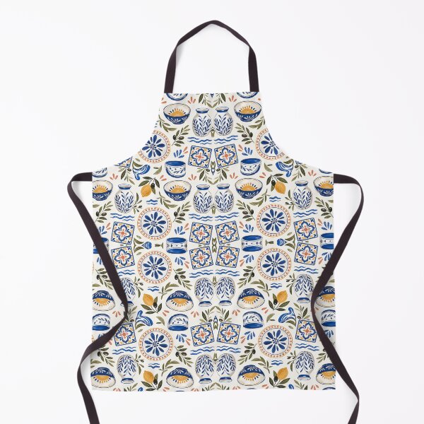 Item preview, Mediterranean Ceramic Tableware Pattern designed and sold by VerdantStudio.