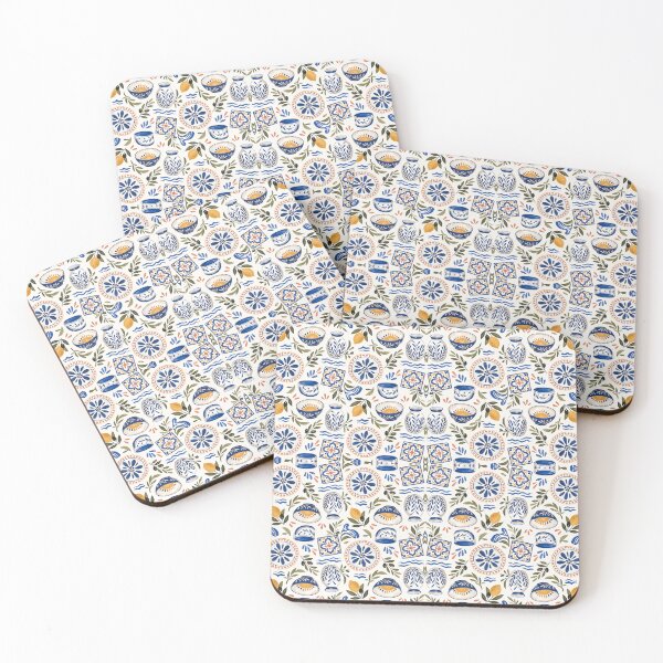 Item preview, Mediterranean Ceramic Tableware Pattern designed and sold by VerdantStudio.