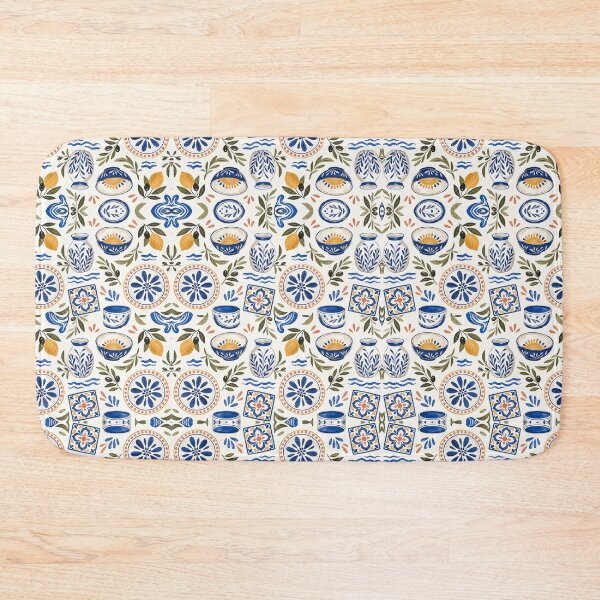 Item preview, Mediterranean Ceramic Tableware Pattern designed and sold by VerdantStudio.