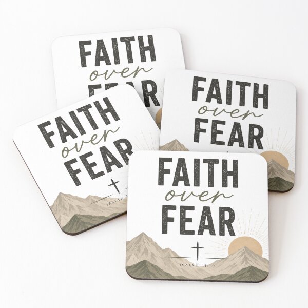 Item preview, Faith Over Fear Christian Mountain Design designed and sold by Grace & Ink.