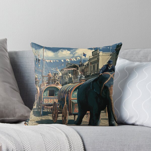 Item preview, Vintage Peru Indiana Circus Travel Poster designed and sold by Boddicca.