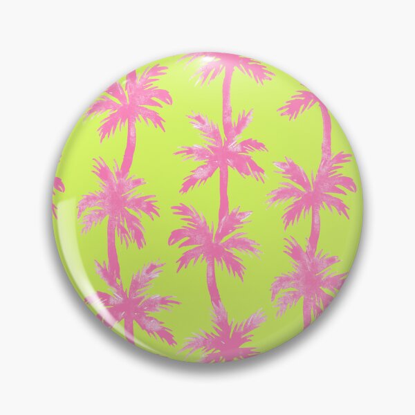 Item preview, Florida Retro Summer Palms Candy Pink on lime green designed and sold by Moritza Jarman Design.
