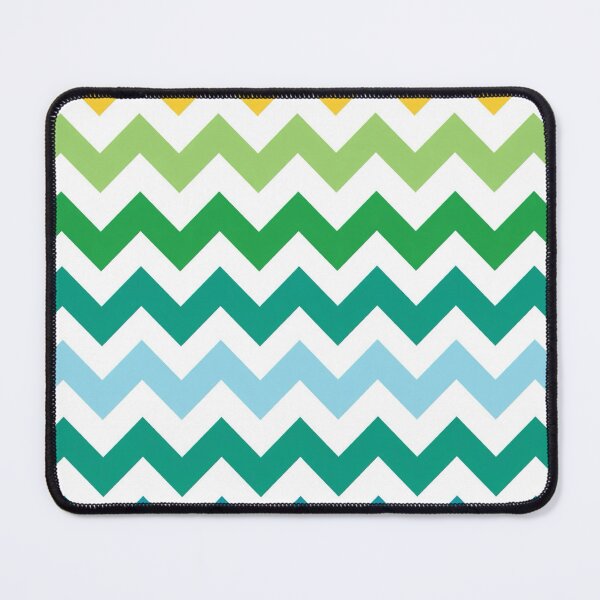 Item preview, Mid Century Chevron Pattern | Teal Green Yellow designed and sold by Vileprint.