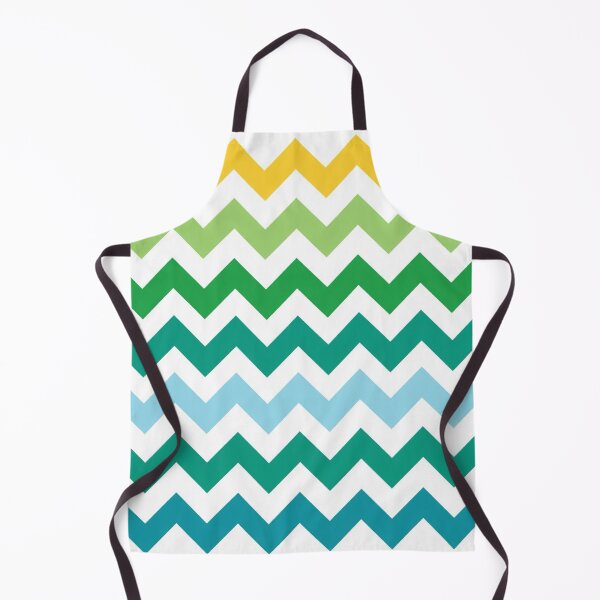 Item preview, Mid Century Chevron Pattern | Teal Green Yellow designed and sold by Vileprint.