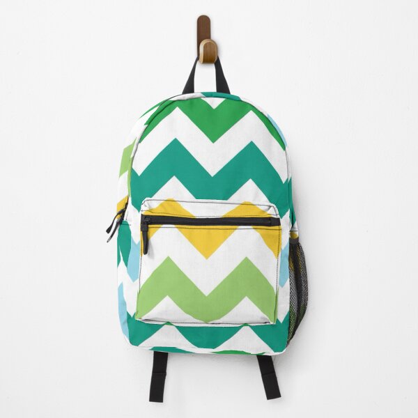 Item preview, Mid Century Chevron Pattern | Teal Green Yellow designed and sold by Vileprint.