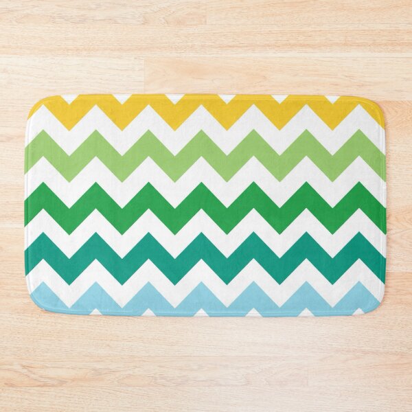 Item preview, Mid Century Chevron Pattern | Teal Green Yellow designed and sold by Vileprint.