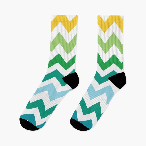 Item preview, Mid Century Chevron Pattern | Teal Green Yellow designed and sold by Vileprint.