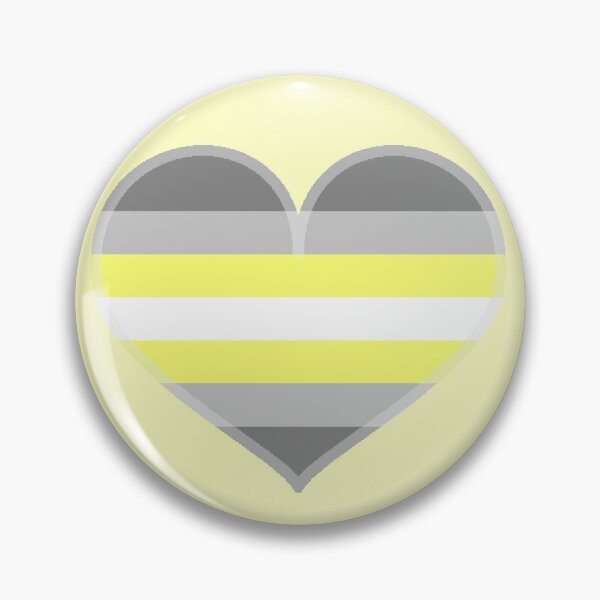 Item preview, Demigender/Deminonbinary Pride Heart [Yellow Edition] designed and sold by Roxzania.