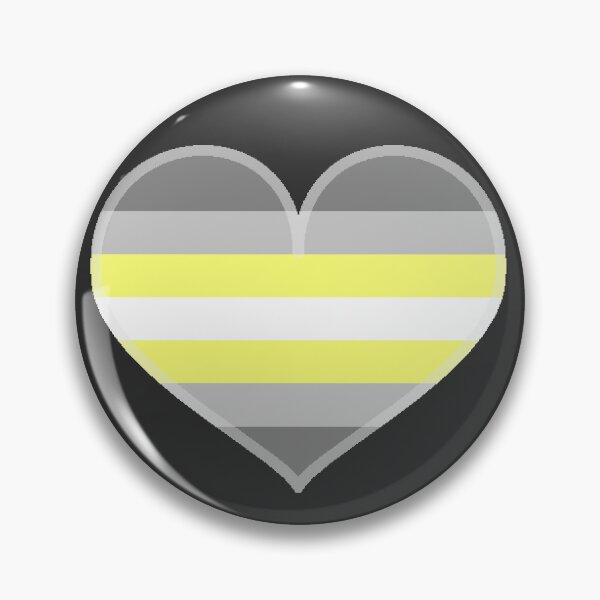 Item preview, Demigender/Deminonbinary Pride Heart [Dark Edition] designed and sold by Roxzania.