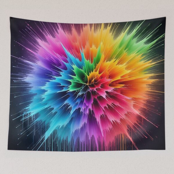 Item preview, Clean Graffiti Paint Burst Neon Explosion Art designed and sold by Xenovita.