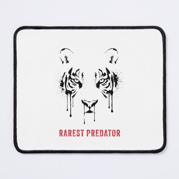 Item preview, Bleed Wild White Tiger Ink Dark Wildlife Art designed and sold by cabana.space.