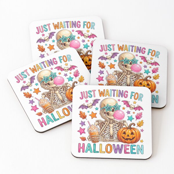 Item preview, Just Waiting For Halloween Skeleton designed and sold by butterflies-new.