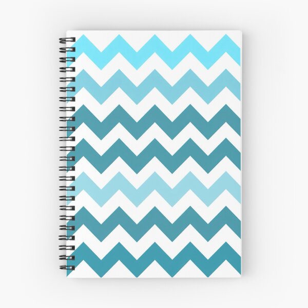 Item preview, Retro Chevron Pattern | Blue Mid Century Modern Geometric Design designed and sold by Vileprint.