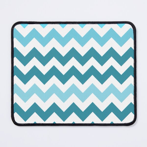 Item preview, Retro Chevron Pattern | Blue Mid Century Modern Geometric Design designed and sold by Vileprint.