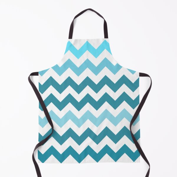 Item preview, Retro Chevron Pattern | Blue Mid Century Modern Geometric Design designed and sold by Vileprint.