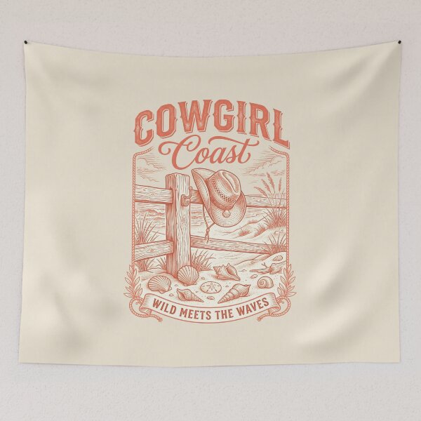 Item preview, Cowgirl Coast – Coastal Cowboy Hat Beach Design designed and sold by Sea Gem.