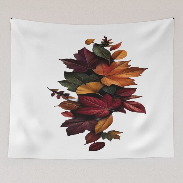 Item preview, The Poetry of Falling Leaves: Autumn Leaf Bouquet - Botanical Arrangement Maple & Ginkgo designed and sold by RAYBIL.