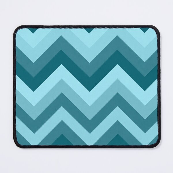 Item preview, Retro Chevron Pattern | Blue Mid Century Modern Geometric Design designed and sold by Vileprint.