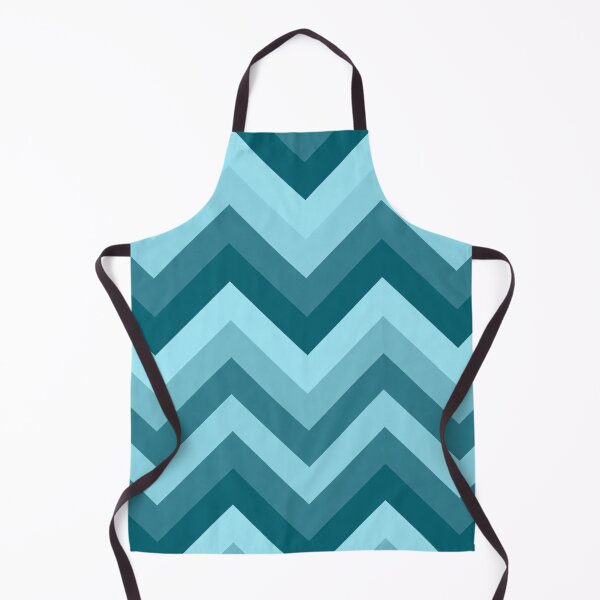 Item preview, Retro Chevron Pattern | Blue Mid Century Modern Geometric Design designed and sold by Vileprint.