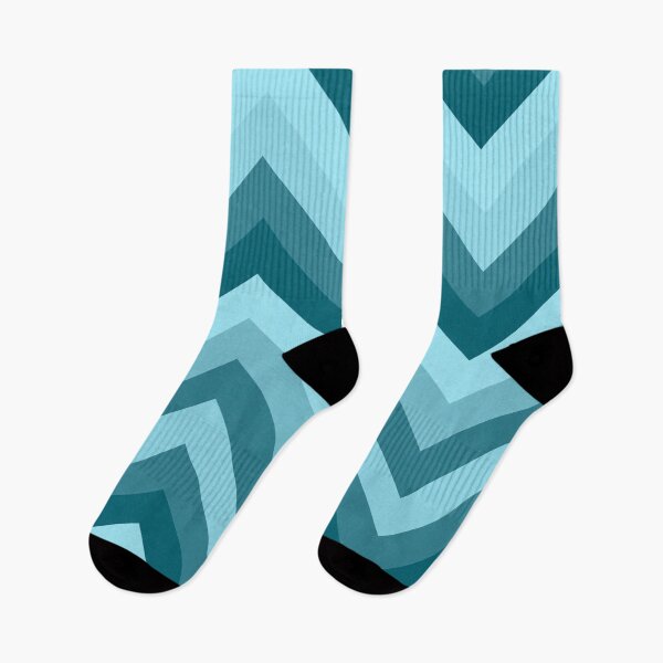 Item preview, Retro Chevron Pattern | Blue Mid Century Modern Geometric Design designed and sold by Vileprint.
