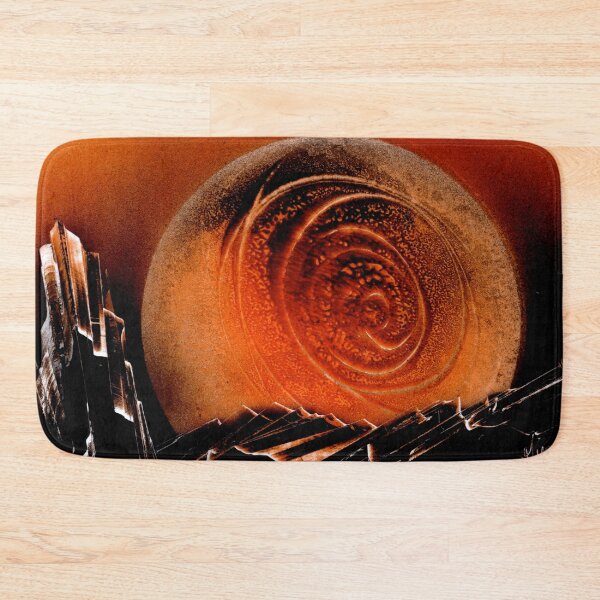 Item preview, Orange Planet Rings Sci Fi Spray Paint Landscape designed and sold by Urbandale Artist.